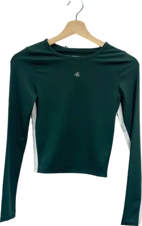 4th & Reckless Forest Green Abby Active Top UK XS