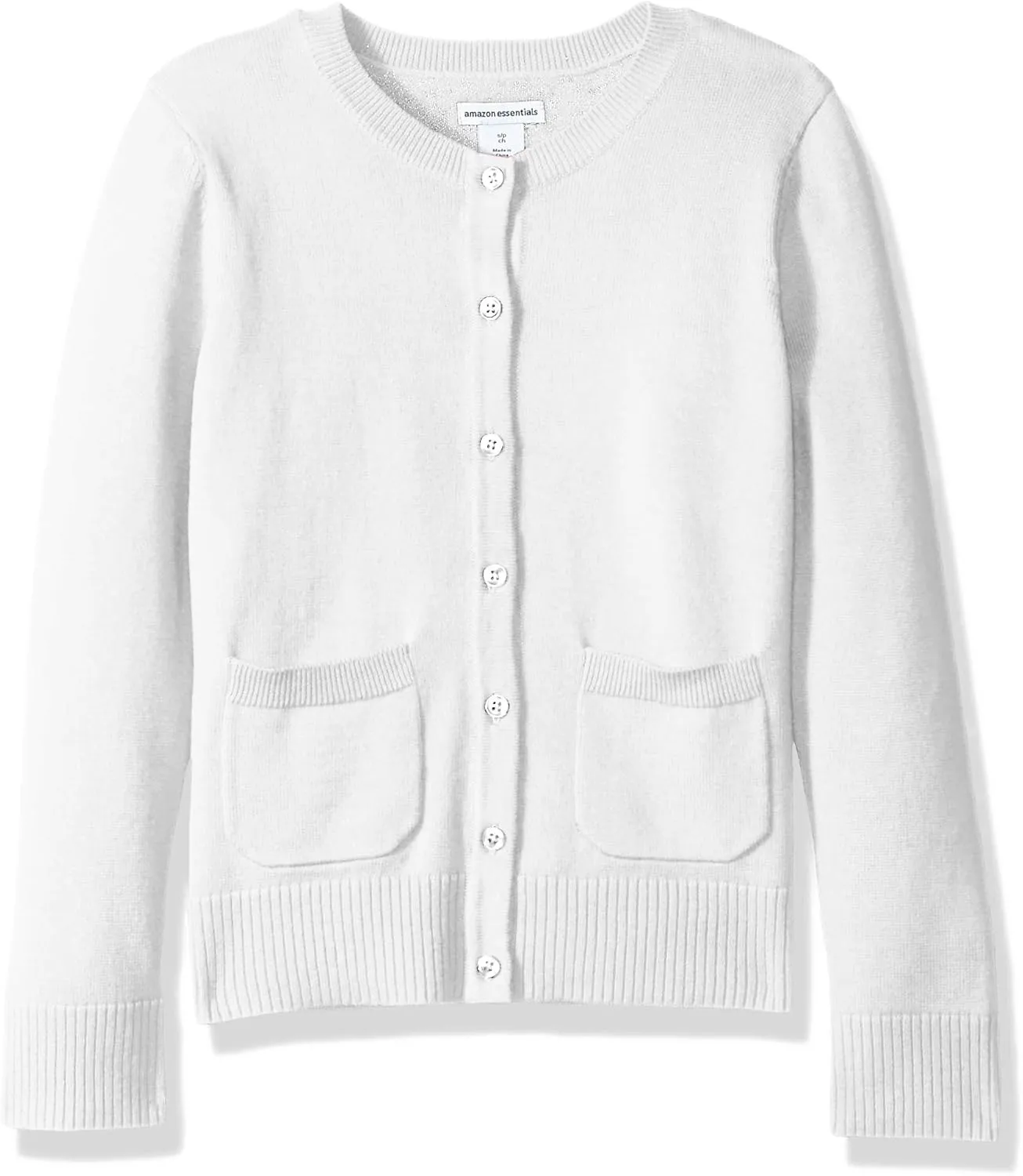 Amazon Essentials Girls and Toddlers' Uniform Slim Fit Cardigan Sweater