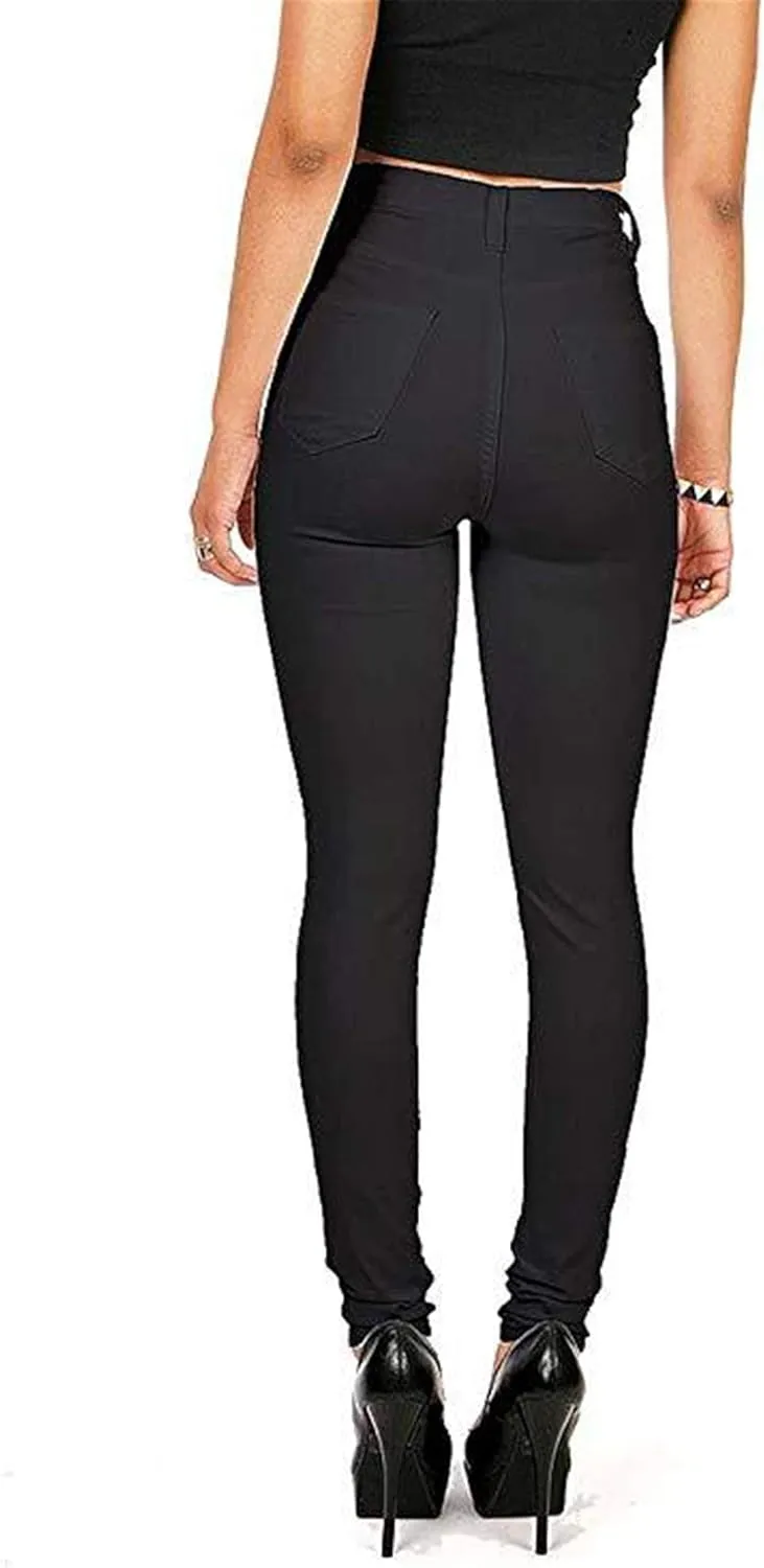 Andongnywell Butt Lifter High Waist Skinny Jeans Juniors Classic Denim Stretch Jean Womens Slim Length Jeans