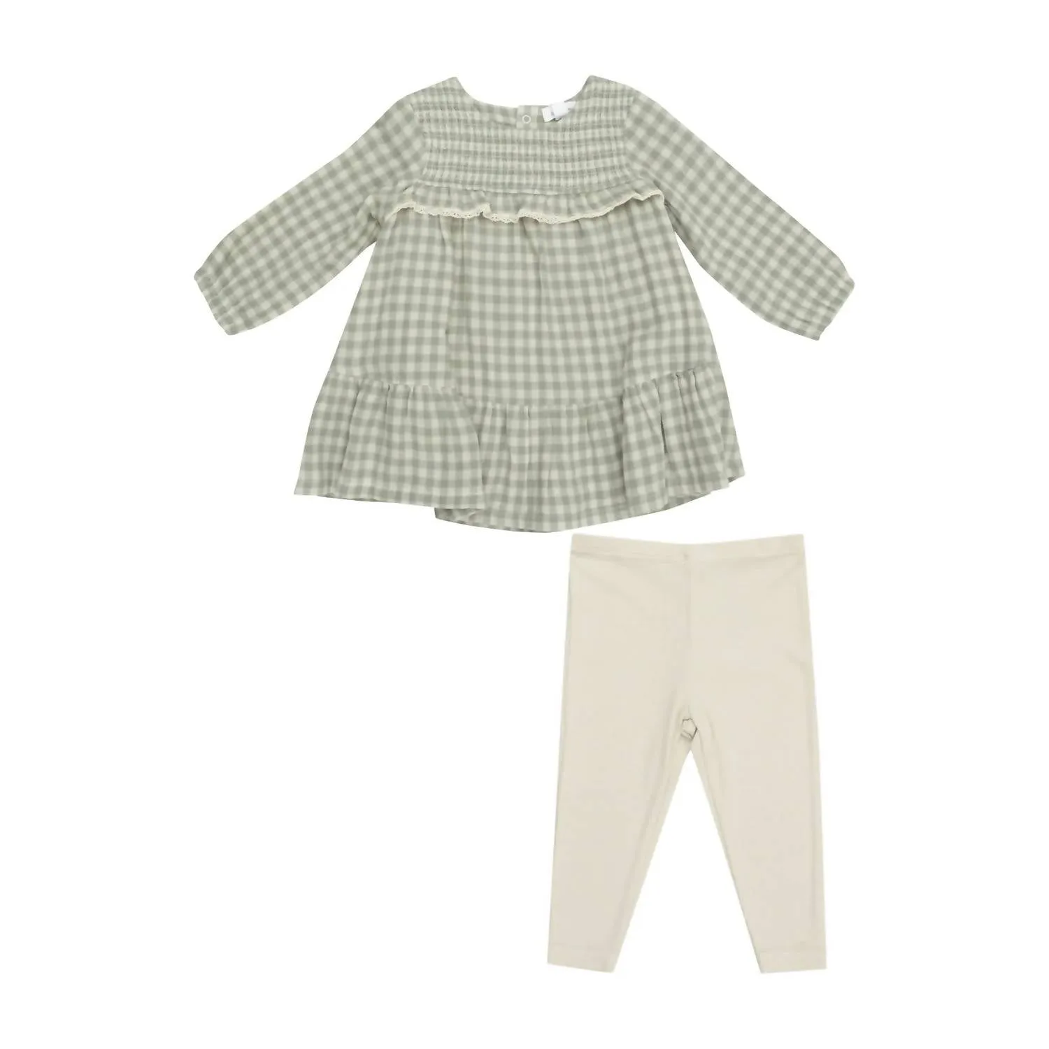 Angel Dear - Kid's Mini Gingham Dress Set