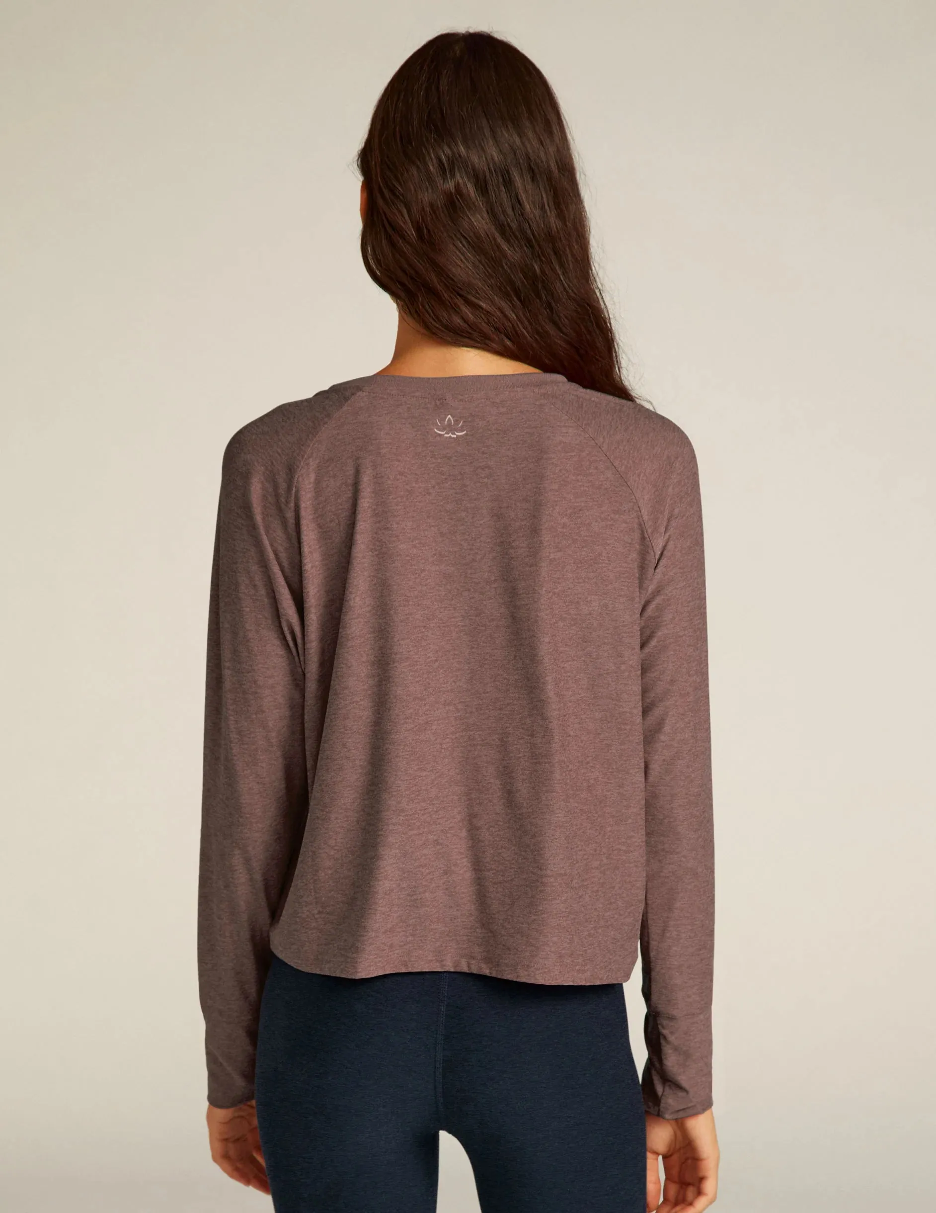 Beyond Yoga Featherweight Daydreamer Pullover - Rose Brush Heather