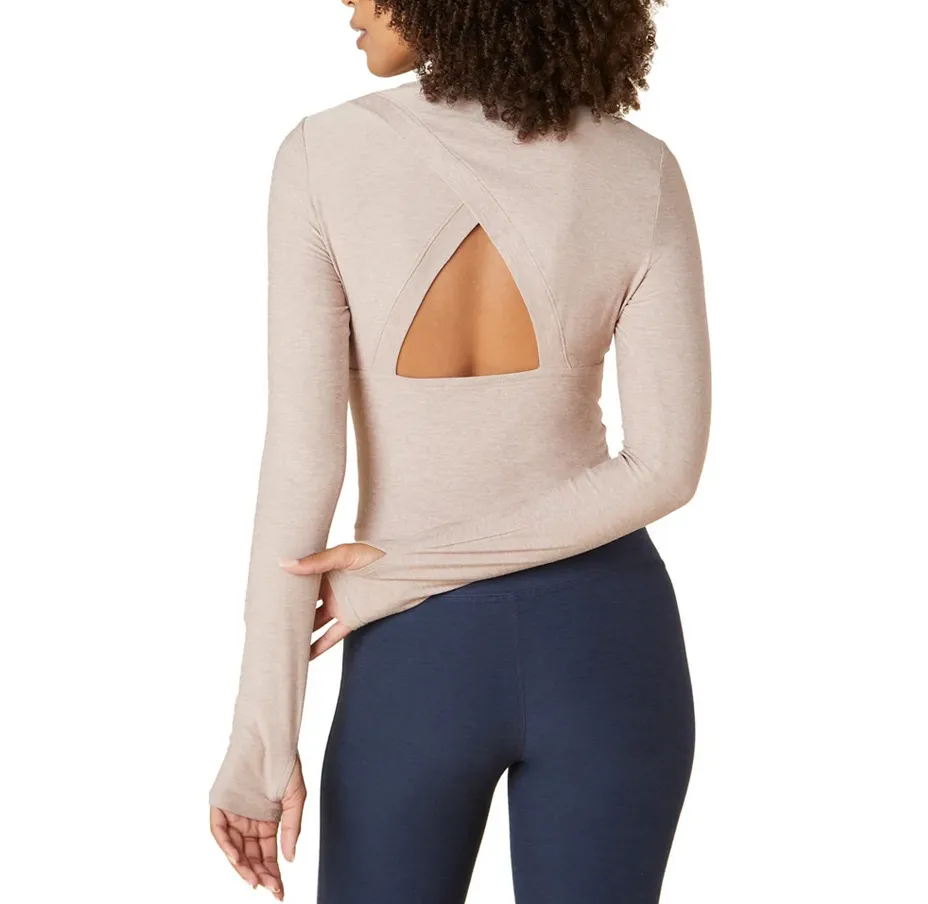 Beyond Yoga Featherweight Peekaboo Pullover