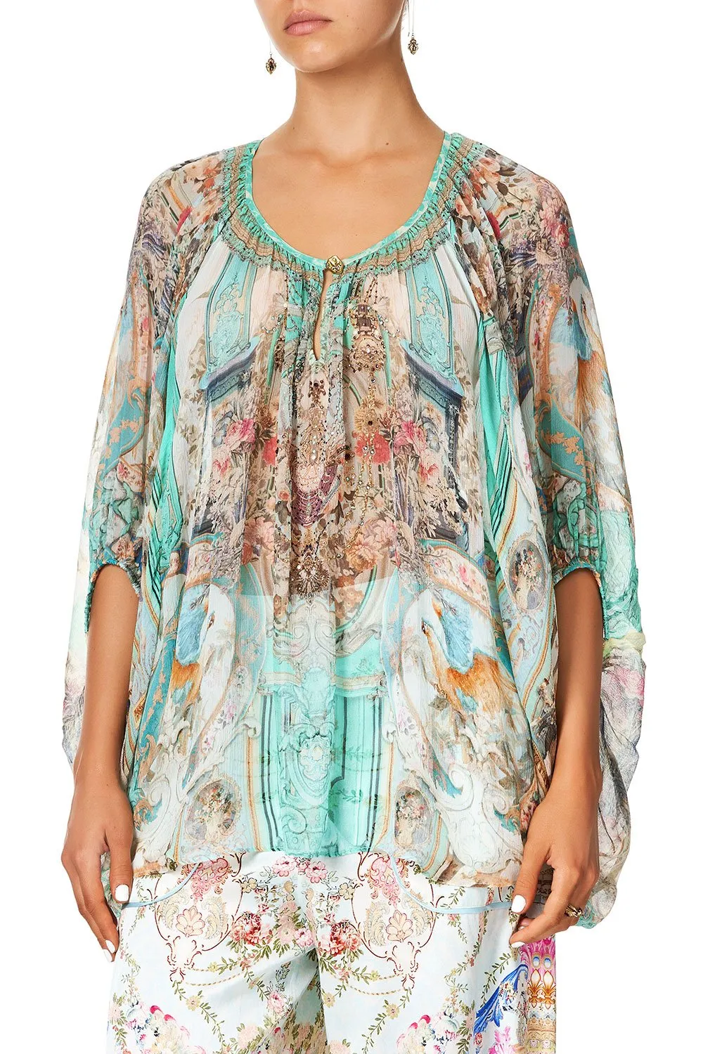 BLOUSE WITH KEYHOLE FRONT I DREAM OF MARIE