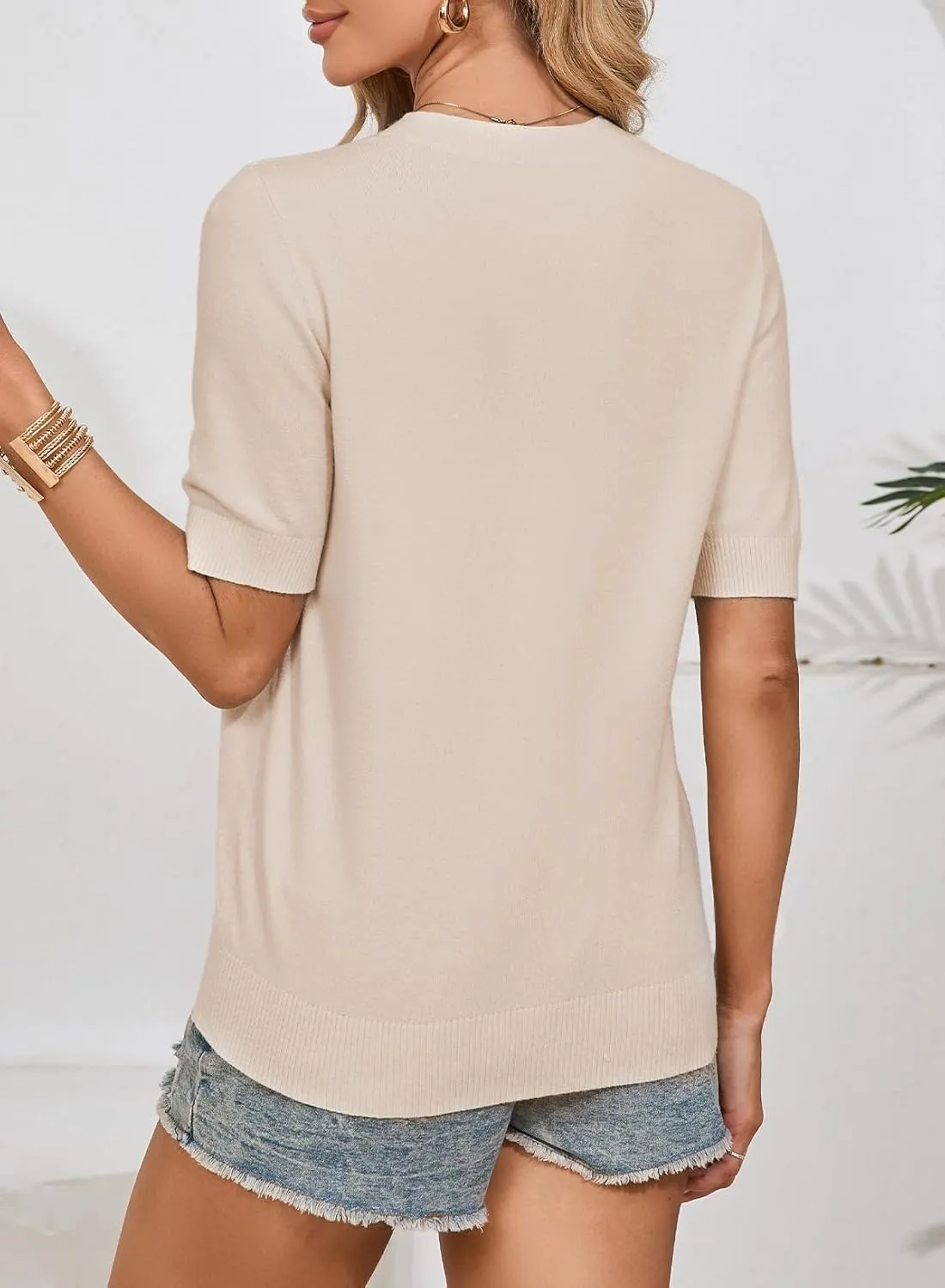 Dokotoo Cardigan Sweaters for Women Printed Round Neck Button Cardigan Womens Tops Open Front Summer Sweaters for Women
