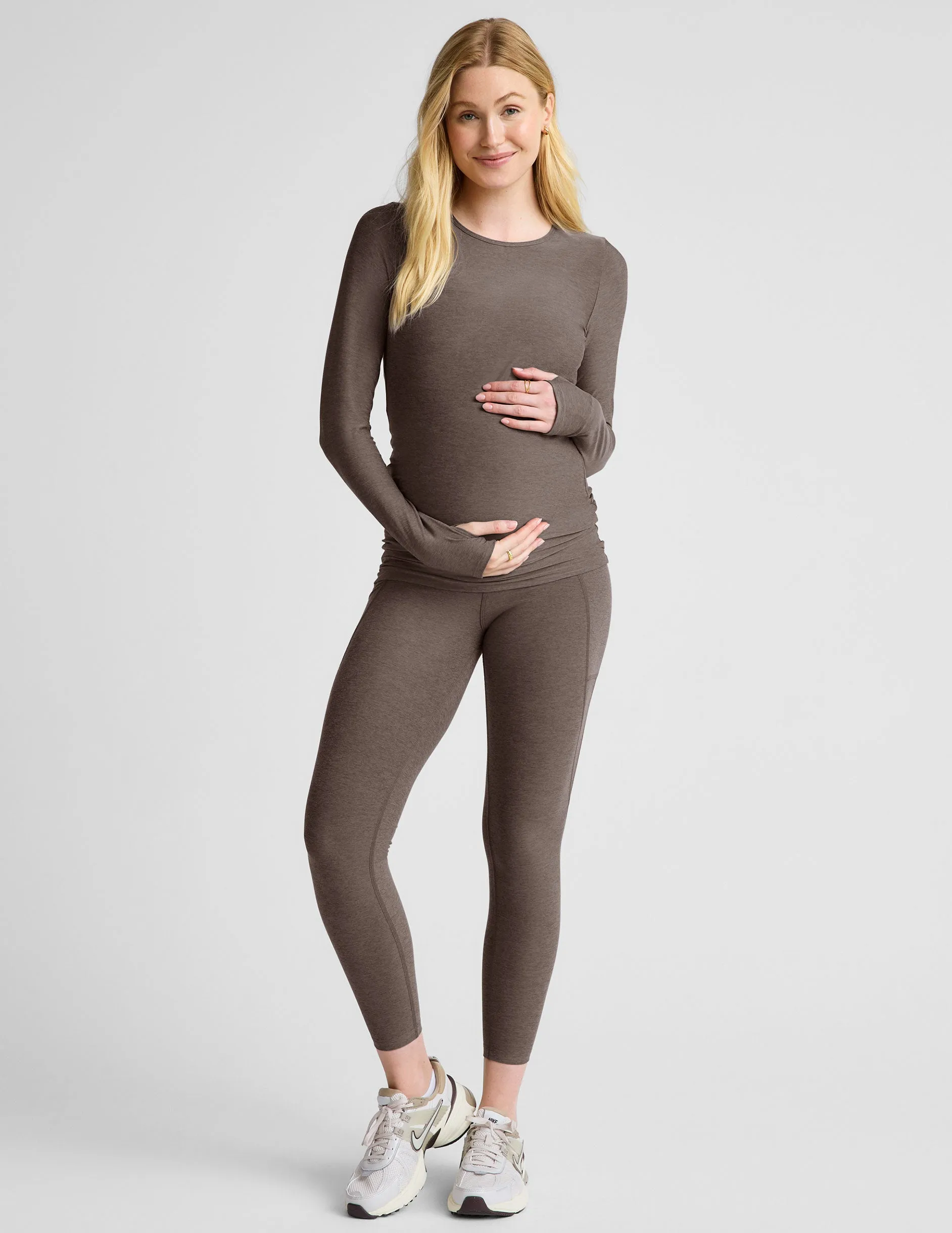Featherweight Count On Me Maternity Crew Pullover