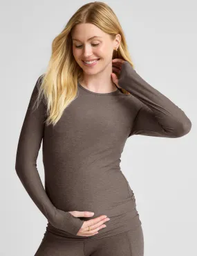 Featherweight Count On Me Maternity Crew Pullover