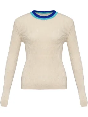 Fitted Crew Neck Sweater