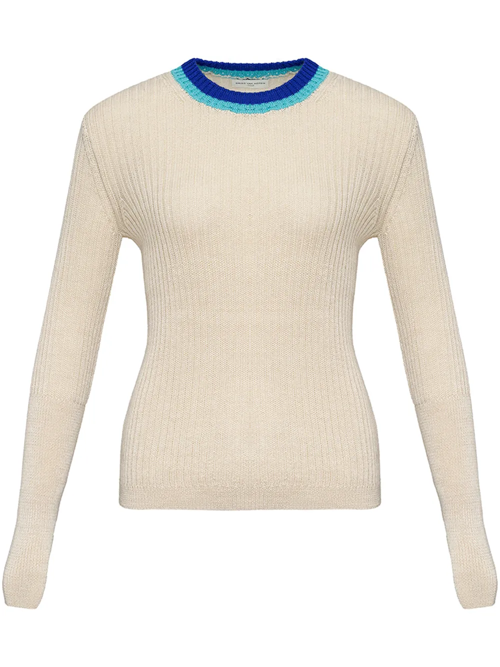 Fitted Crew Neck Sweater