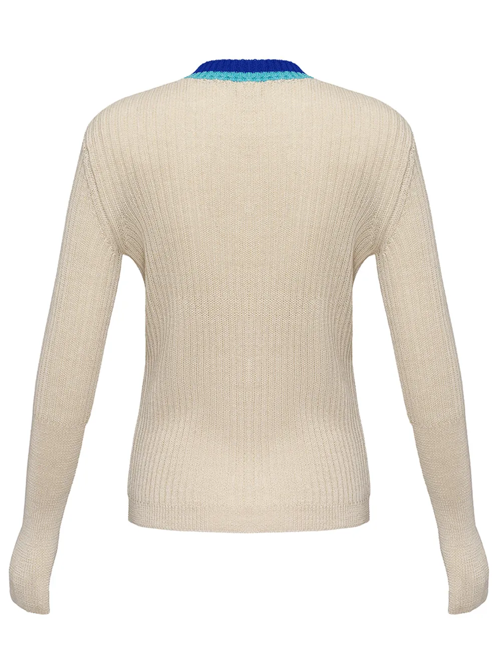 Fitted Crew Neck Sweater