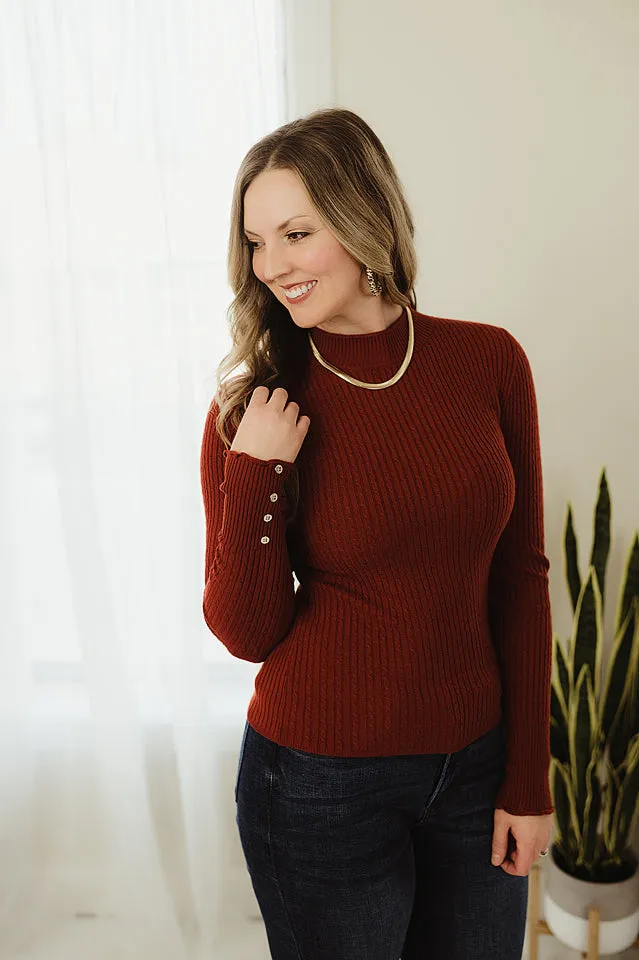 Fitted Ribbed Sweater