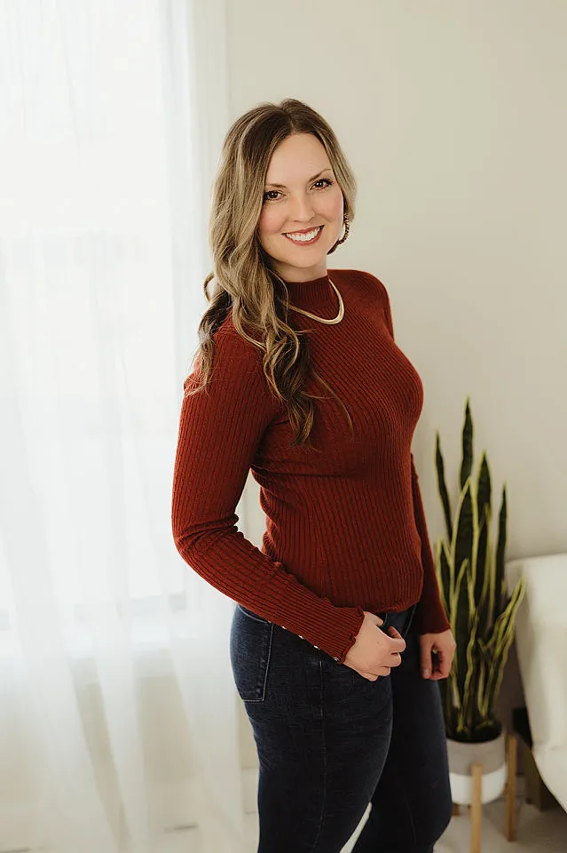 Fitted Ribbed Sweater