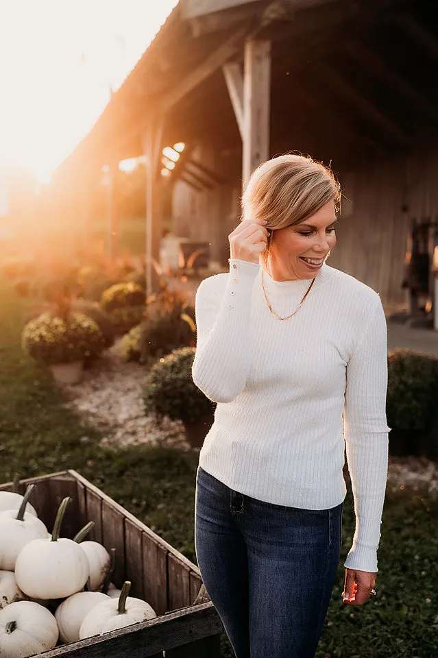 Fitted Ribbed Sweater