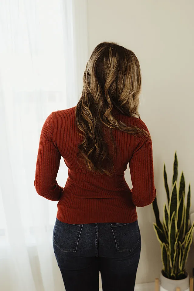 Fitted Ribbed Sweater