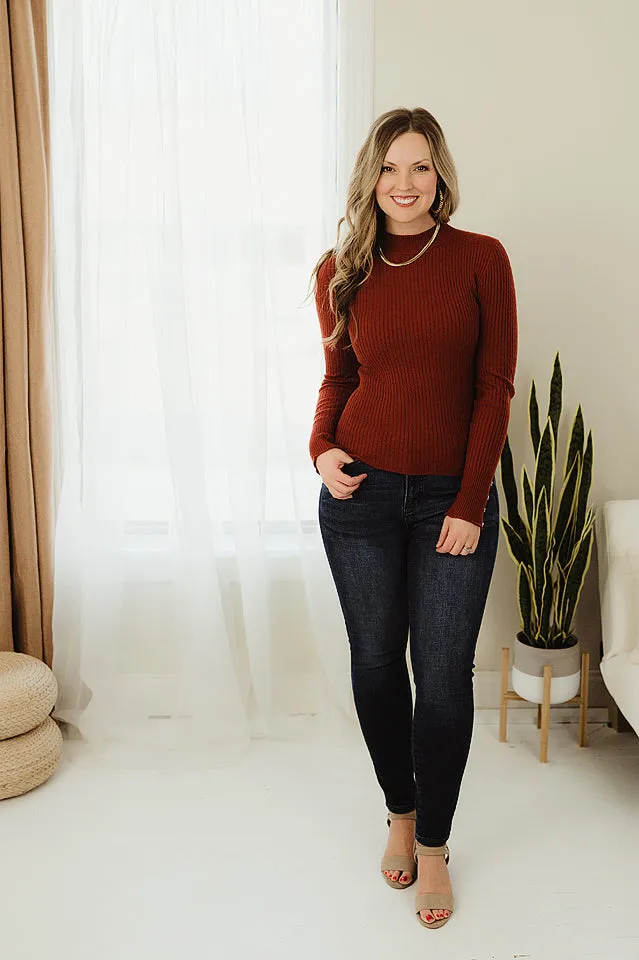 Fitted Ribbed Sweater
