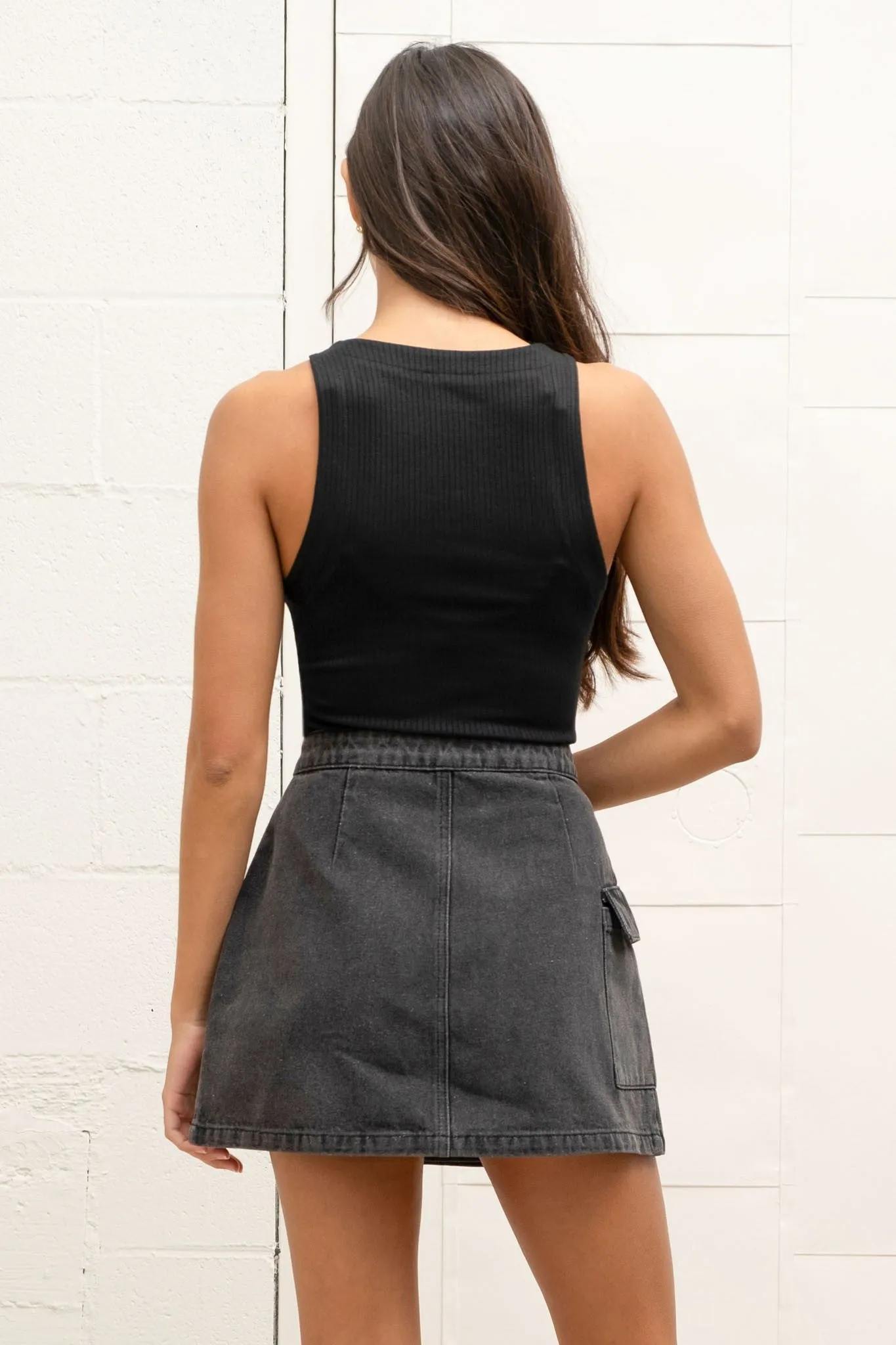Fitted Sweater Knit Tank Top