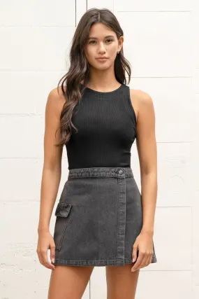 Fitted Sweater Knit Tank Top