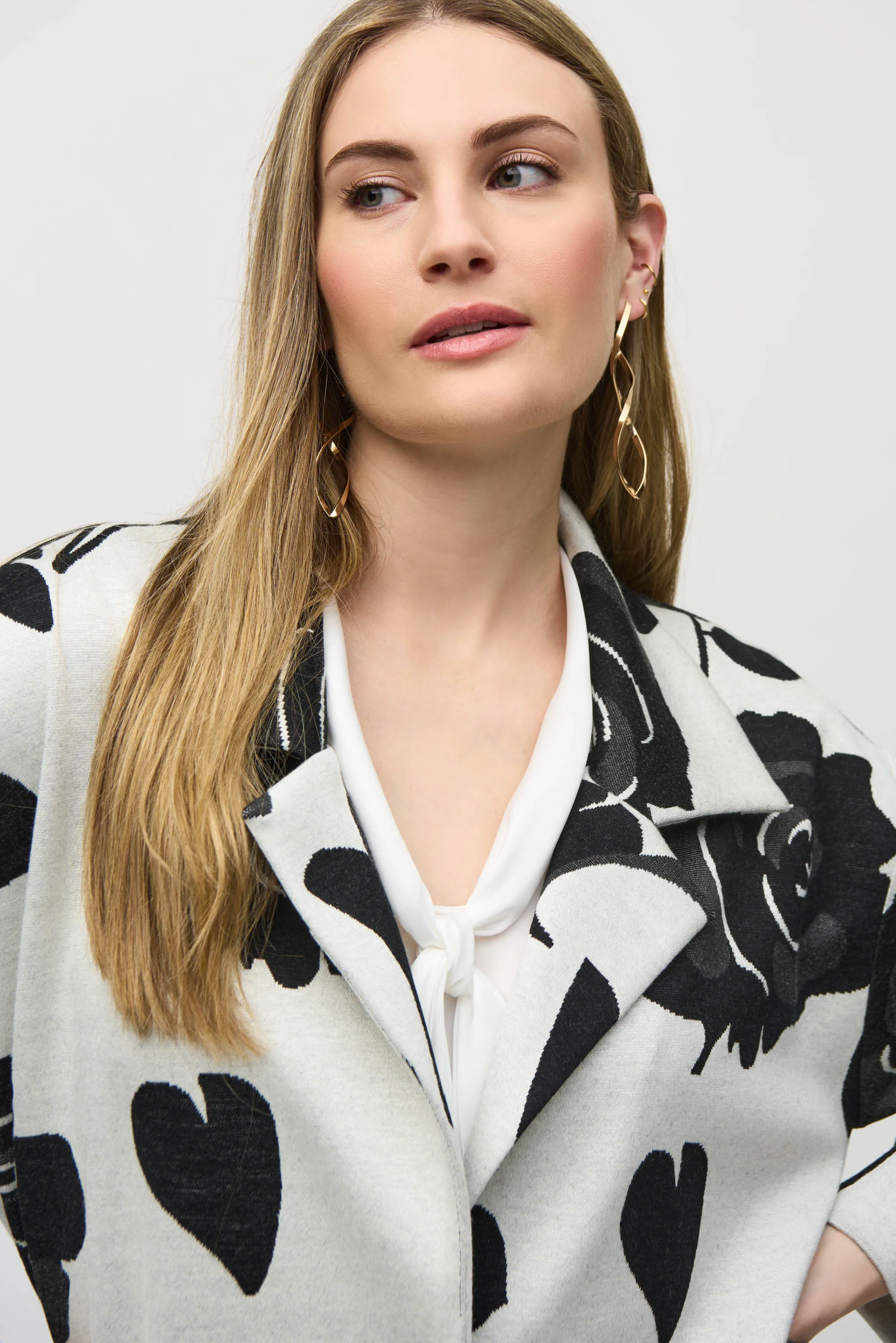 Floral Jacquard Coat