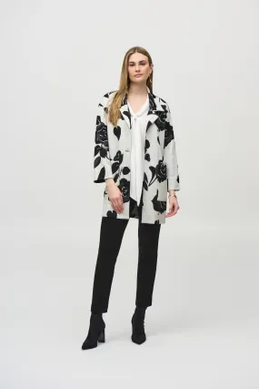 Floral Jacquard Coat