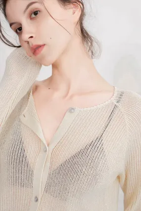 French Chic Versatile Crochet Cardigan