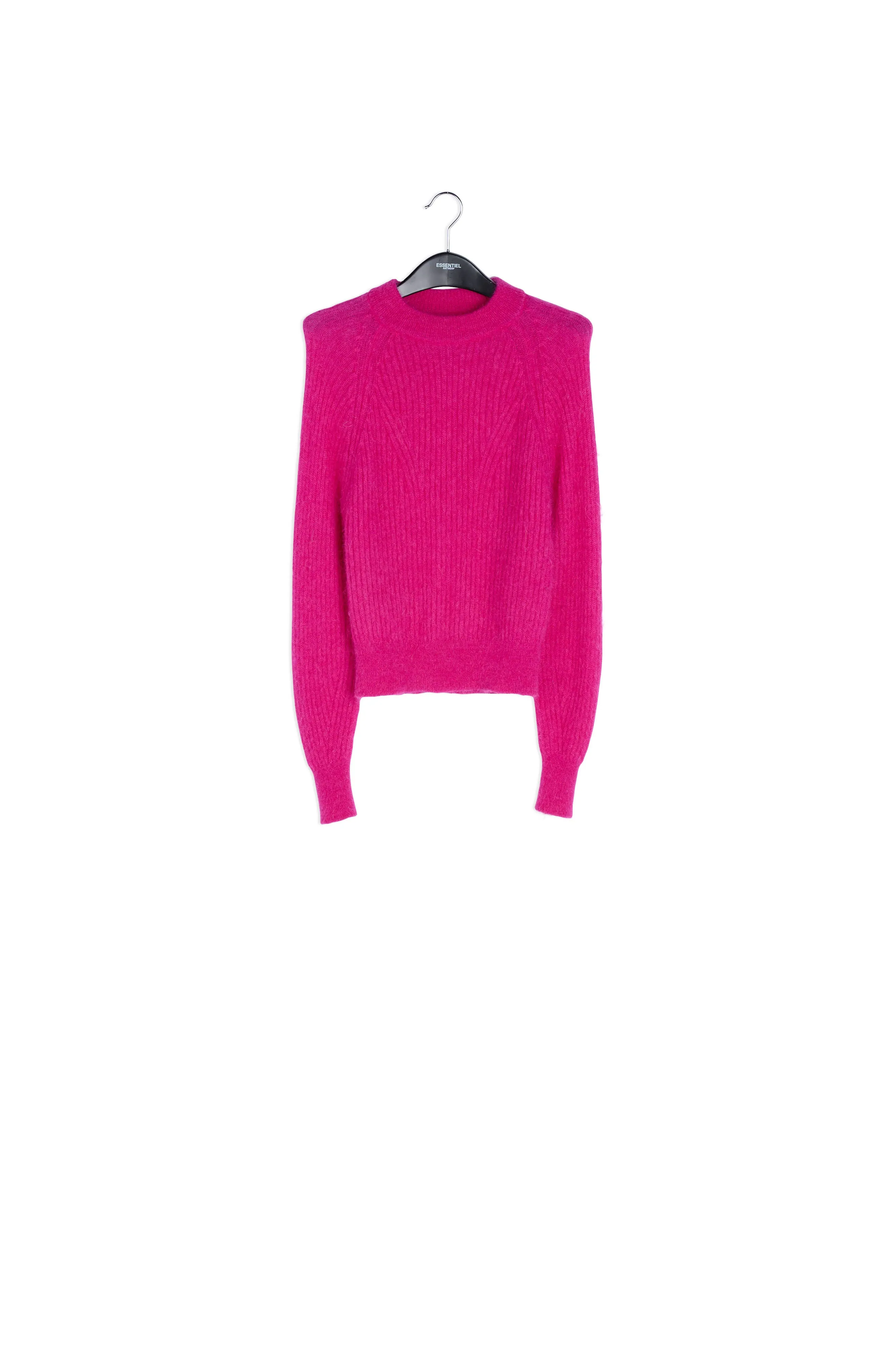 Fuchsia fitted knit sweater