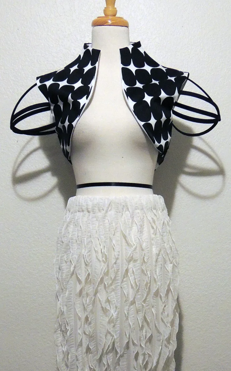 Graphic Vest With Structured Shoulders