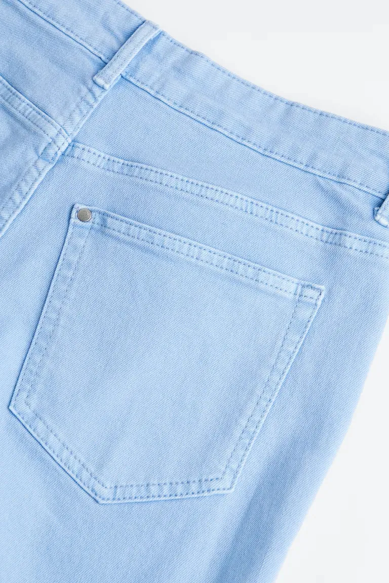 H&M Classic Ankle-Length Slim Jeans, Light Blue