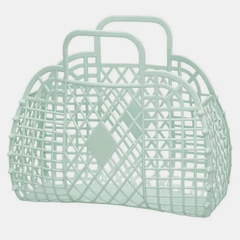 Handbag for Bathroom Rhomboid Flexible Organizing Storage Collapsible Bath Basket