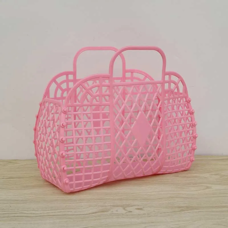 Handbag for Bathroom Rhomboid Flexible Organizing Storage Collapsible Bath Basket