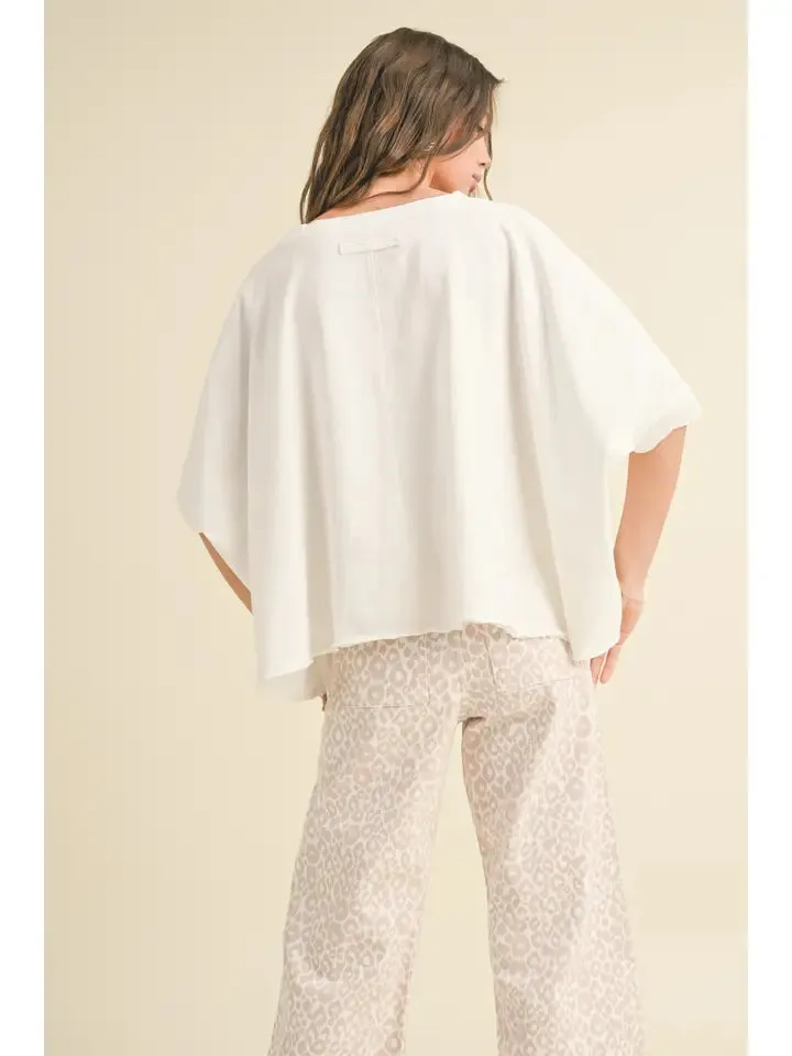 Just Being Basic Oversized Top