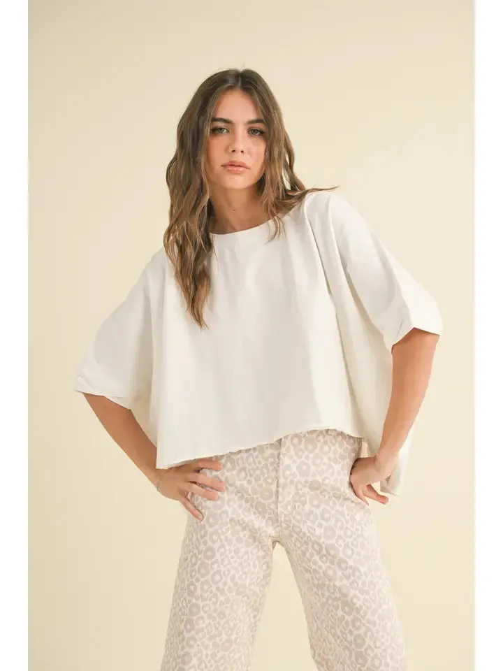 Just Being Basic Oversized Top