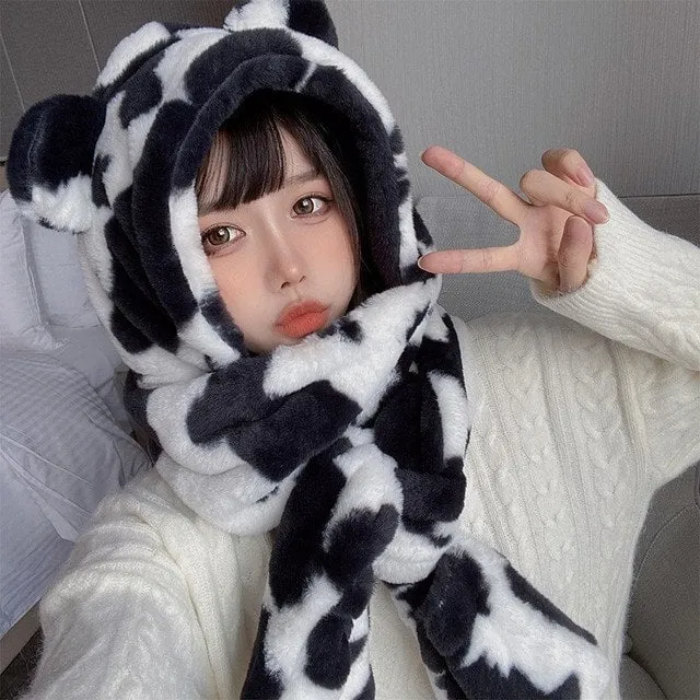 Kawaii Leopard Print Hoods
