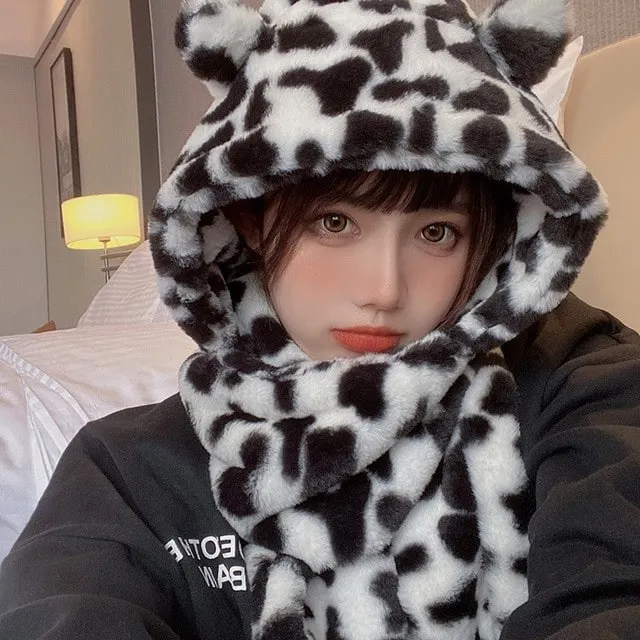 Kawaii Leopard Print Hoods
