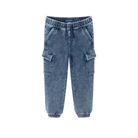 Kids French Terry Jogger | Faux Denim