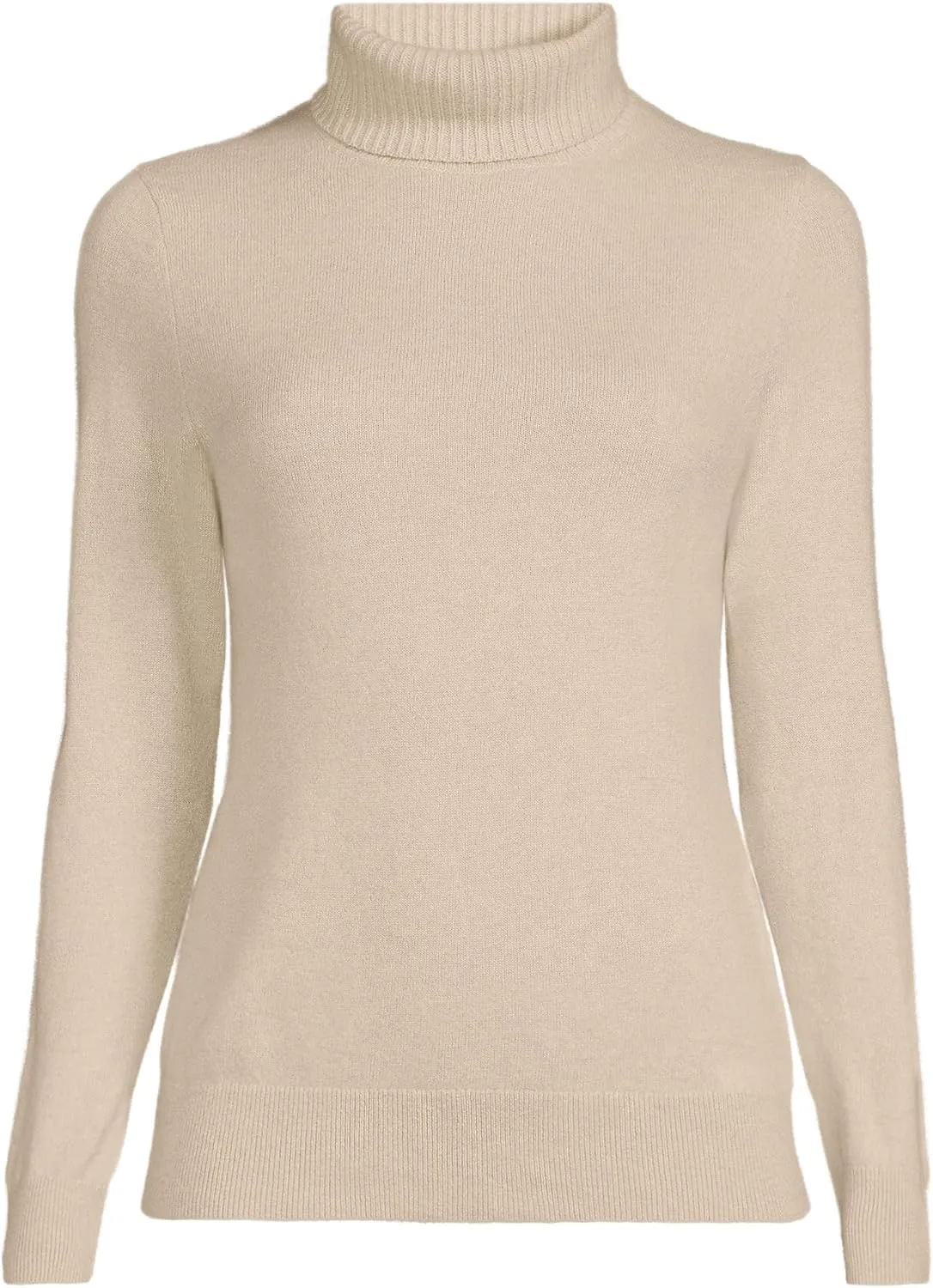 Lands' End Women's Cashmere Turtleneck Sweater