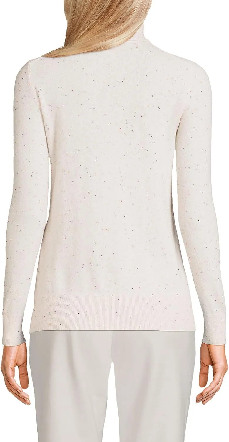 Lands' End Women's Cashmere Turtleneck Sweater