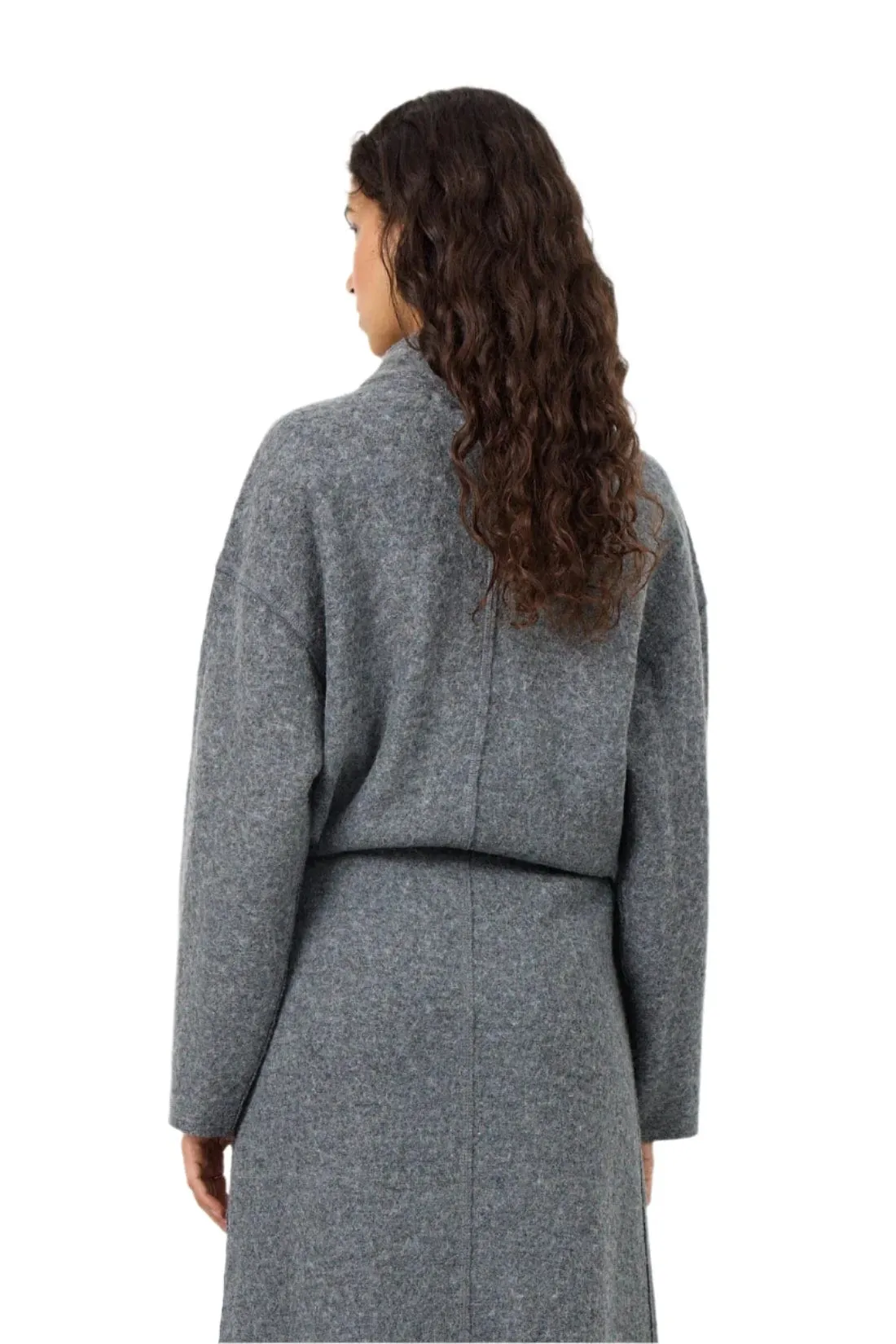 Leveté Room LR-ICON 2 Knitted Blouse in Dark Grey