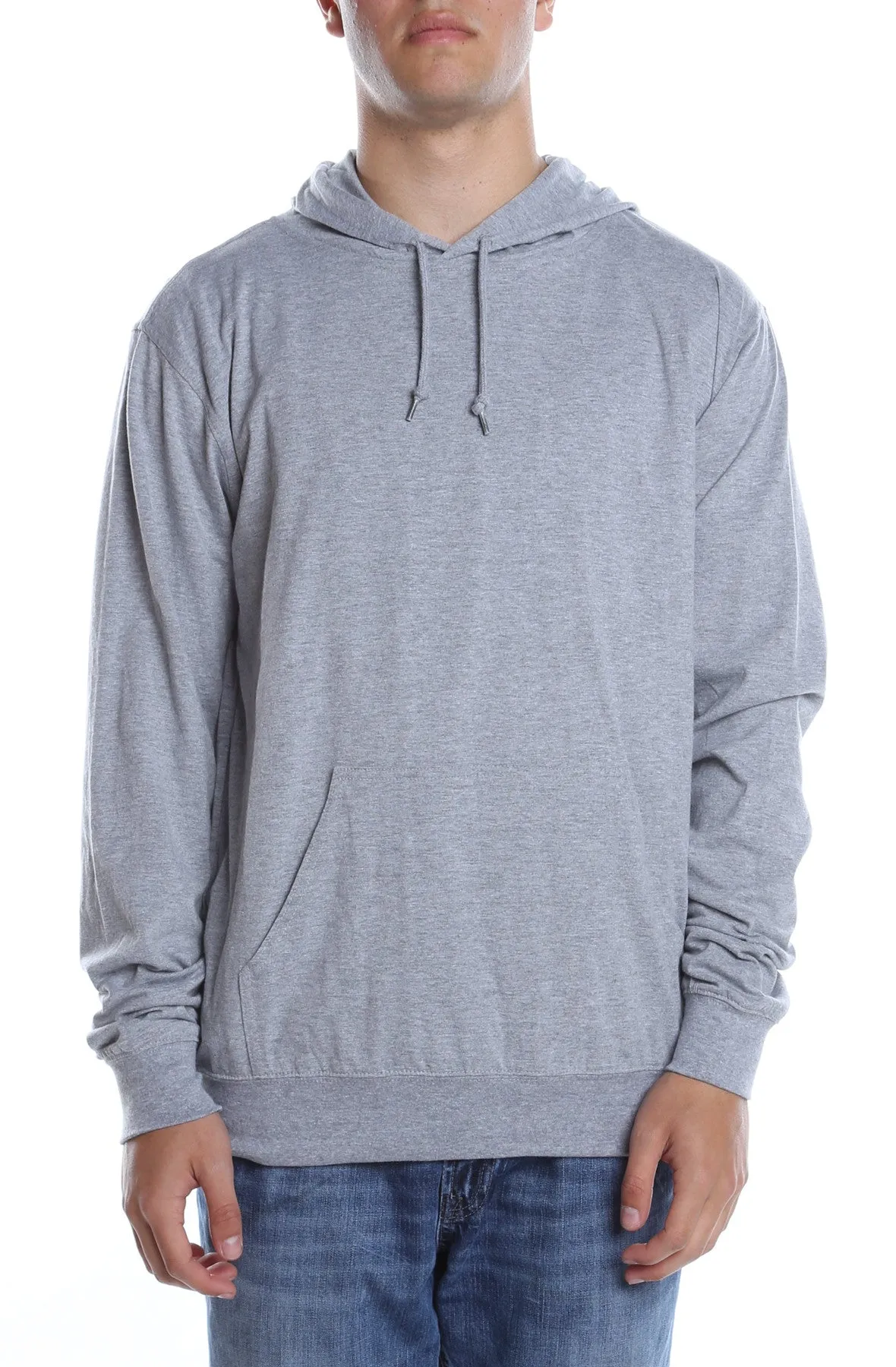 Men's Beach Jersey Hoodie Heather Grey