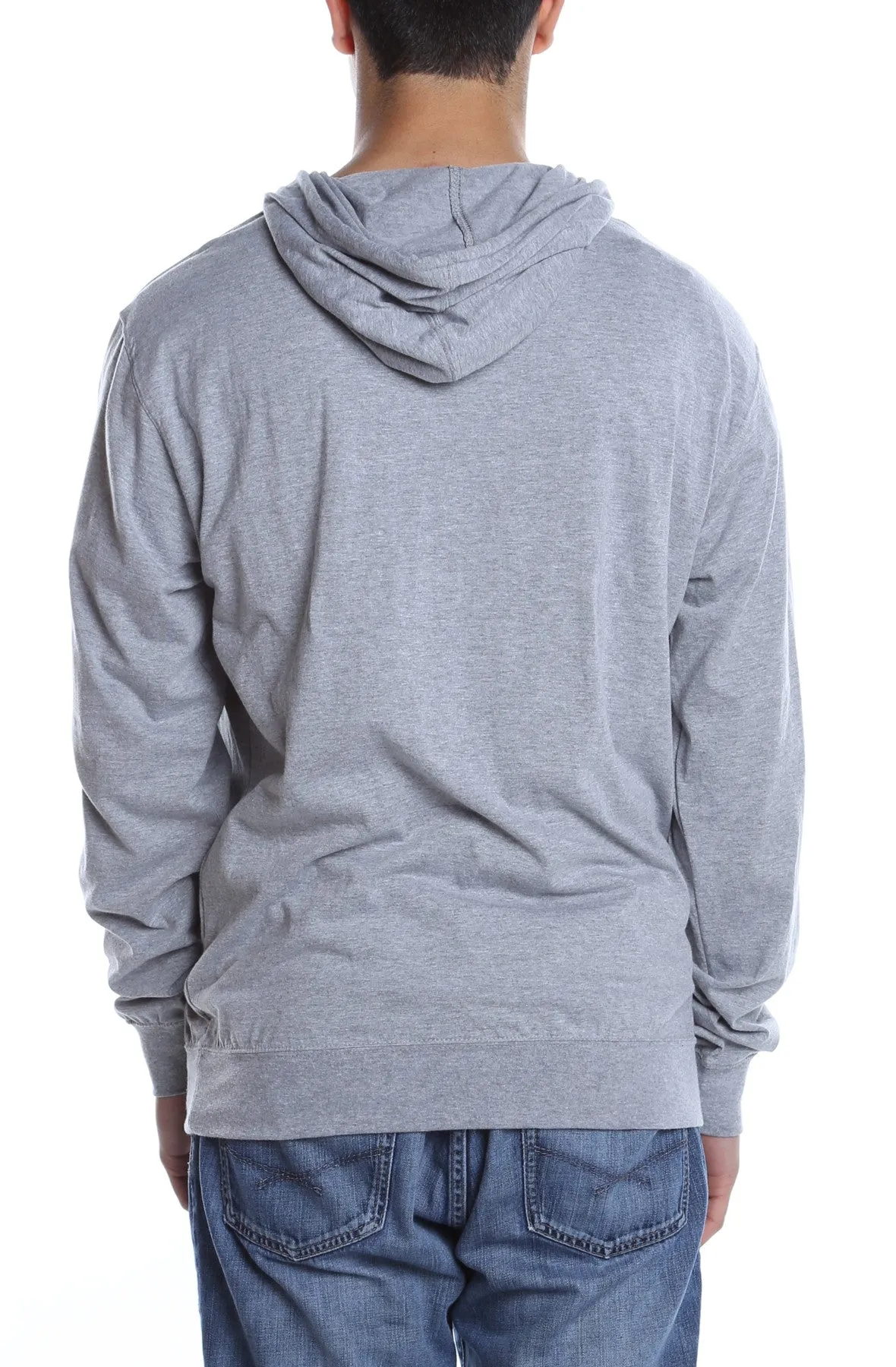 Men's Beach Jersey Hoodie Heather Grey