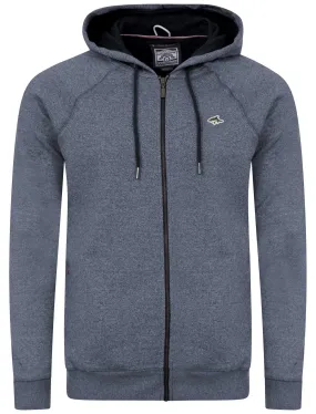 Men's soft blue zip up hoodie - Le Shark