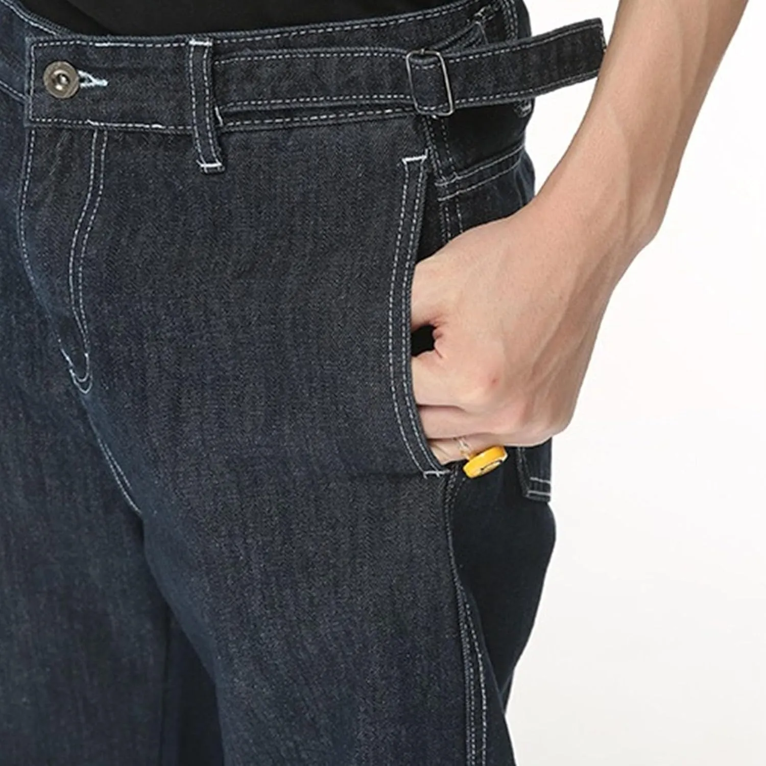 Men's Straight Leg Fashion Baggy Jeans Loose Fit Classic Denim Pants Casual Regular Fit Comfort Jeans