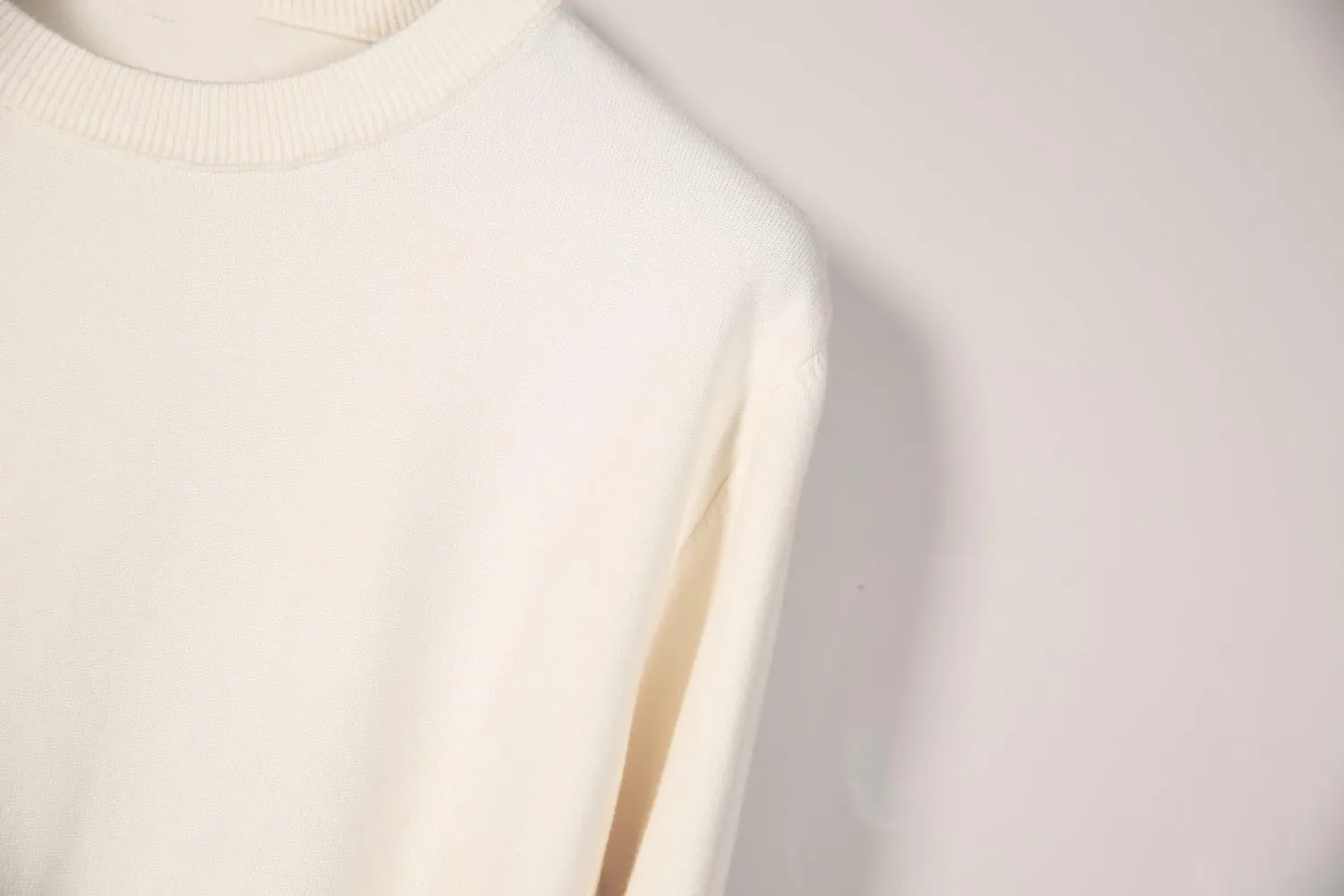 Men's Sweater Pullover,Crew Neck Slim Fitted Long Sleeve Knitted Casual Solid Tops S~2XL