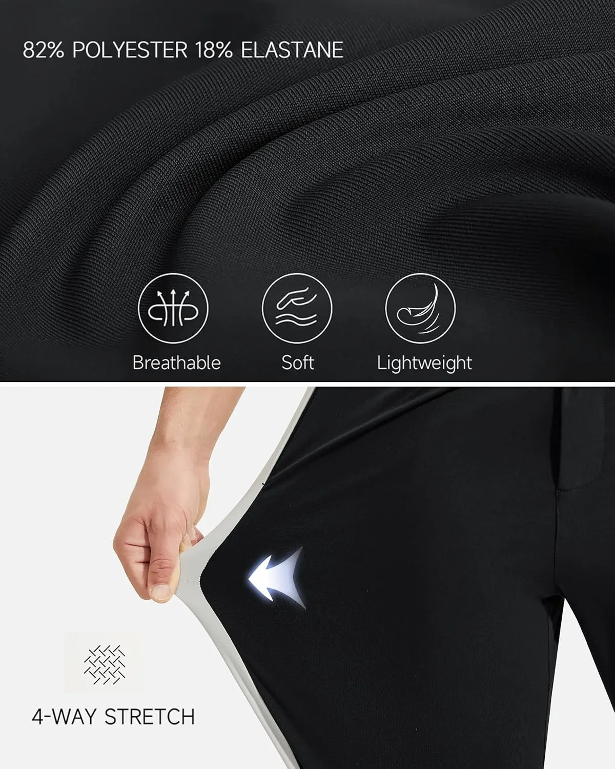 Men's Sweatpants Lightweight Joggers for Men Athletic Causal Pants for Workout, Jogging, Running，Golf