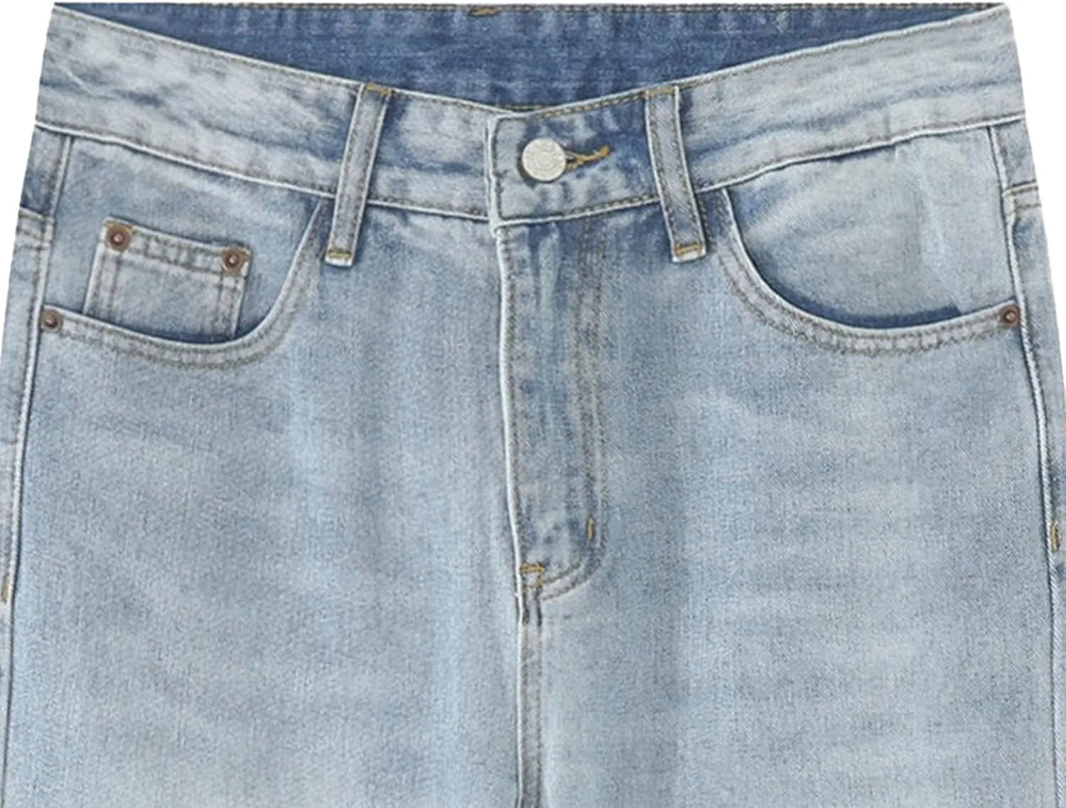 Men's Wide Leg Washed Hip Hop Jeans Fashion Loose Fit Classic Denim Pants Vintage Comfort Streetwear Jeans