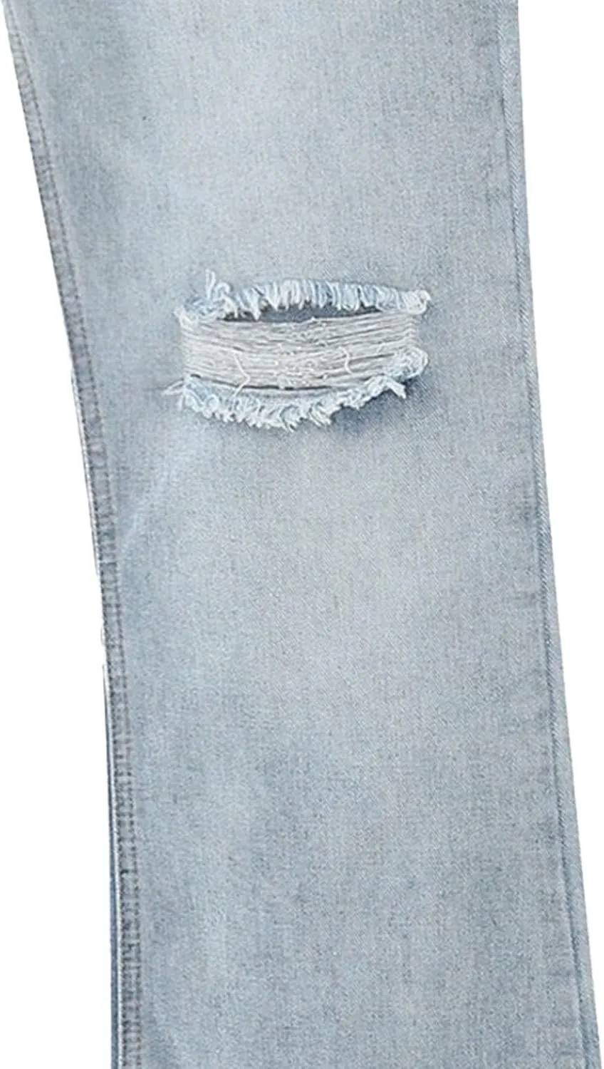 Men's Wide Leg Washed Hip Hop Jeans Fashion Loose Fit Classic Denim Pants Vintage Comfort Streetwear Jeans