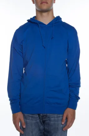 Men's Zip Beach Jersey Hoodie Royal