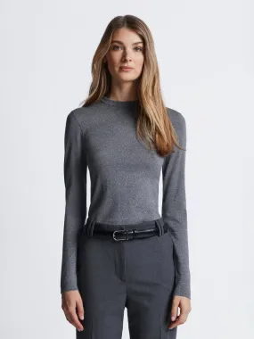 Metallic pullover