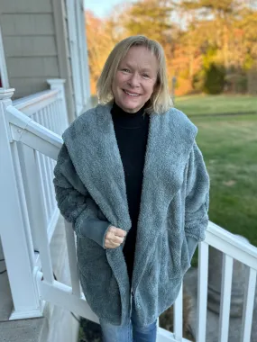 Oversized Hoodie Jacket in Alpine Trail