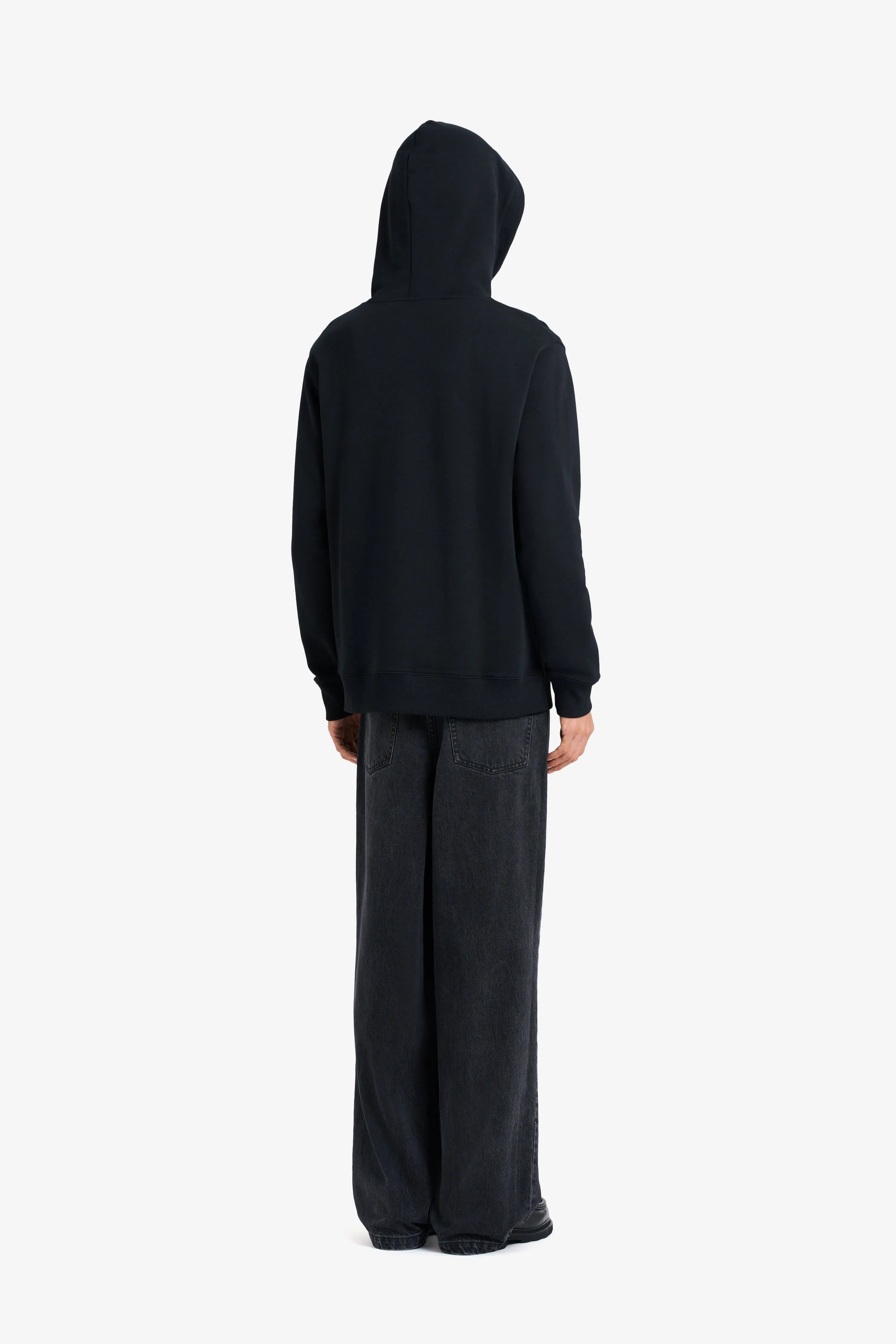 REGULAR HOODIE É WHITE BLACK