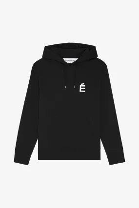 REGULAR HOODIE É WHITE BLACK