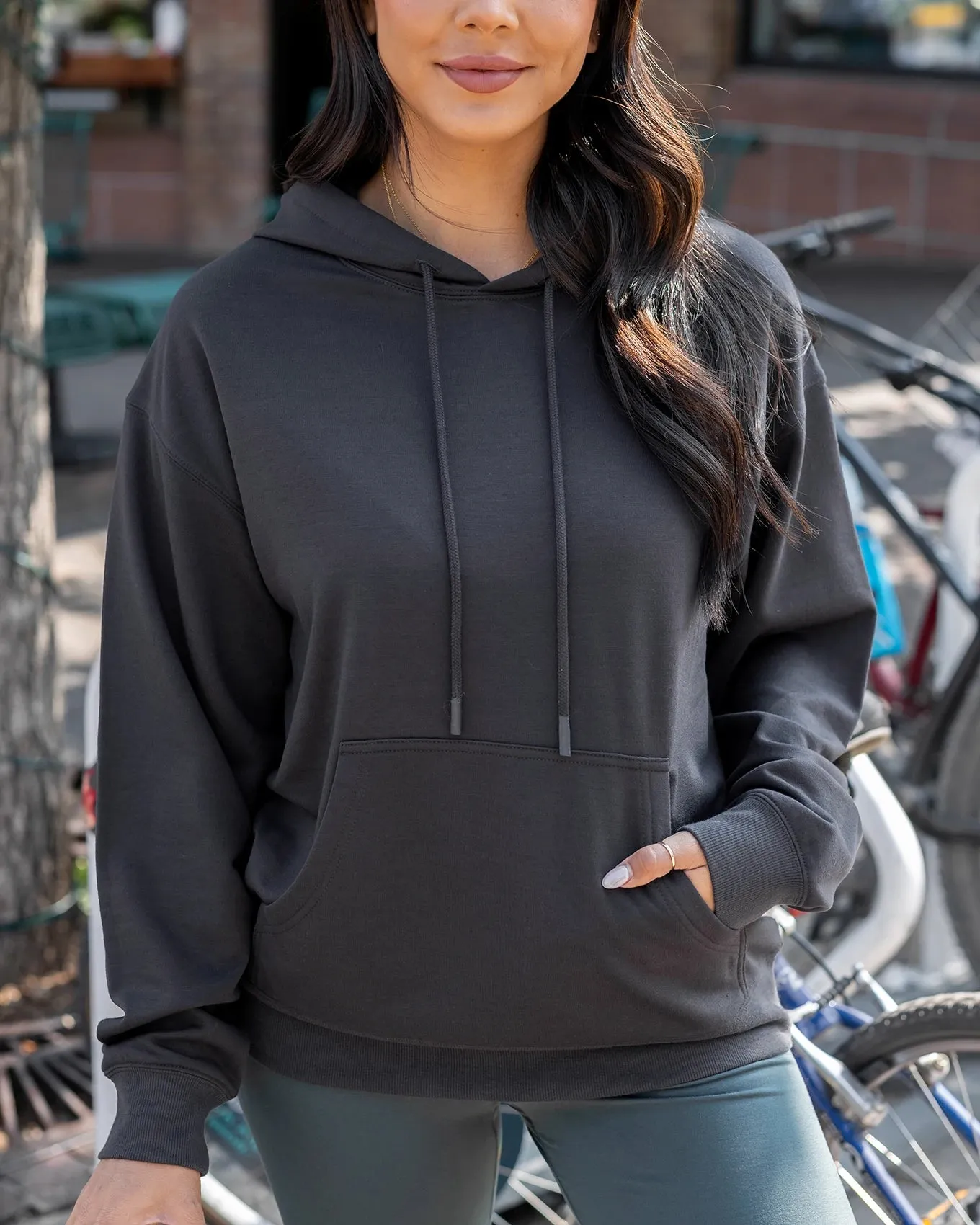 Signature Soft Vintage Black Oversized Hoodie